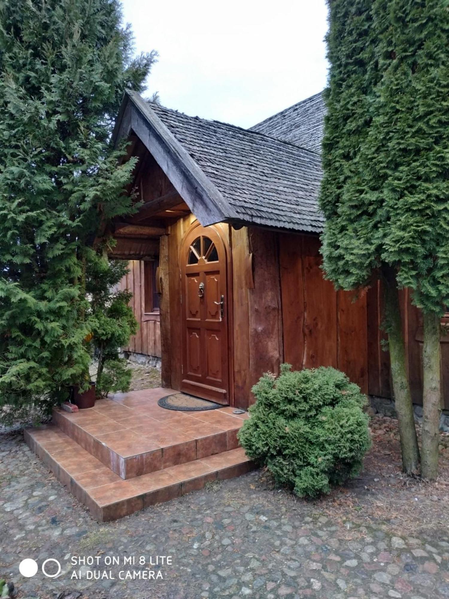 Dom Z Sauna - Lugiele Dzierwiany Esterno foto