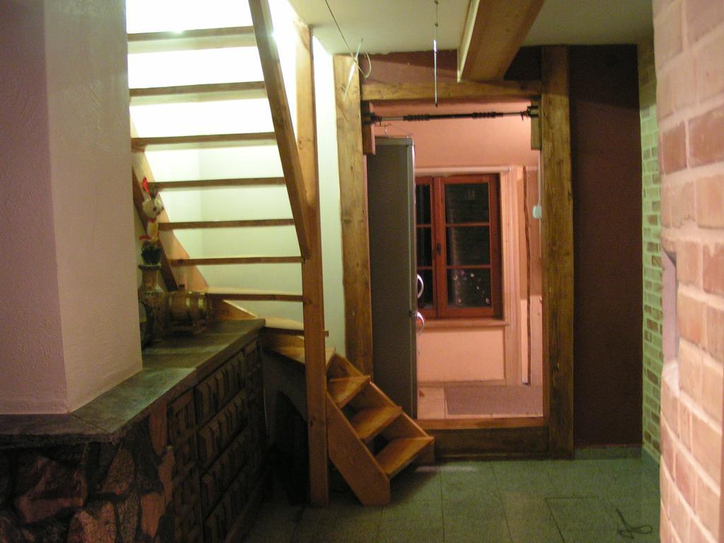 Dom Z Sauna - Lugiele Dzierwiany Esterno foto