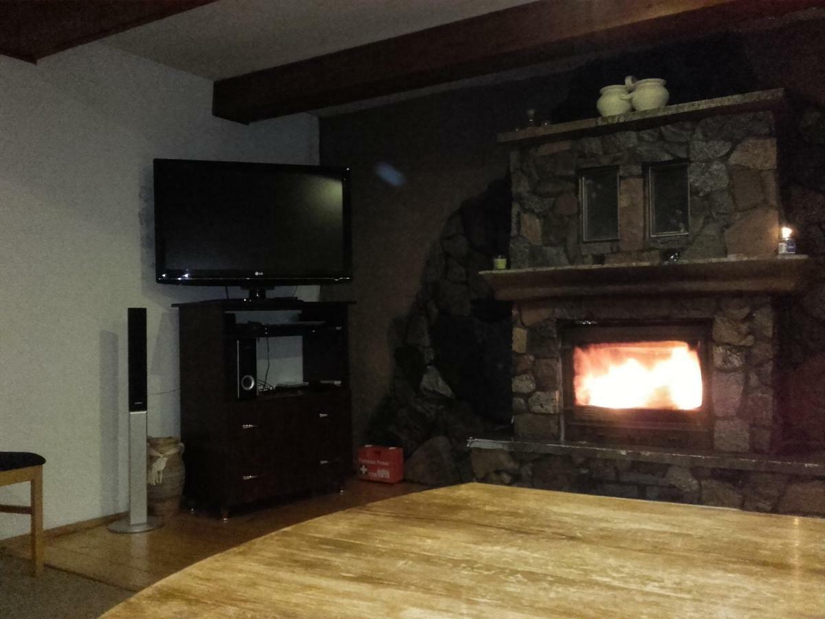 Dom Z Sauna - Lugiele Dzierwiany Esterno foto